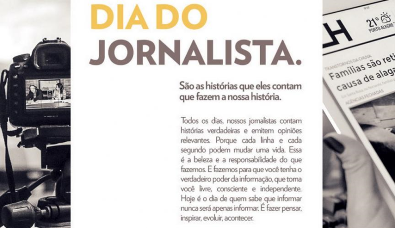 07 de abril, dia do Jornalista.